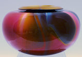 2400 Fahrenheit Art Glass Mirage Series Folded Lip Vase