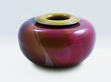 2400 Fahrenheit Art Glass Mirage Series Folded Lip Vase