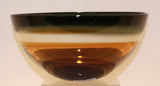 United Glass Blowers Amber Low Bowl
