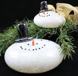 Thames Art Glass Melted Snowman