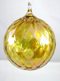 Glass Eye Studio Classic Ornament Citrine Diamond Facet