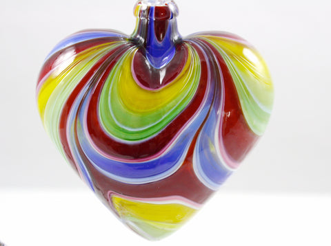 Glass Eye Studio Designer Carnival Heart Ornament