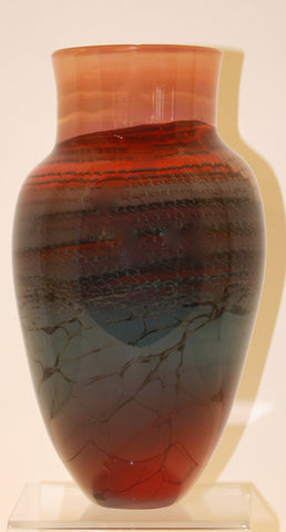 Steven Main Glass Studio Canyon Series Vase