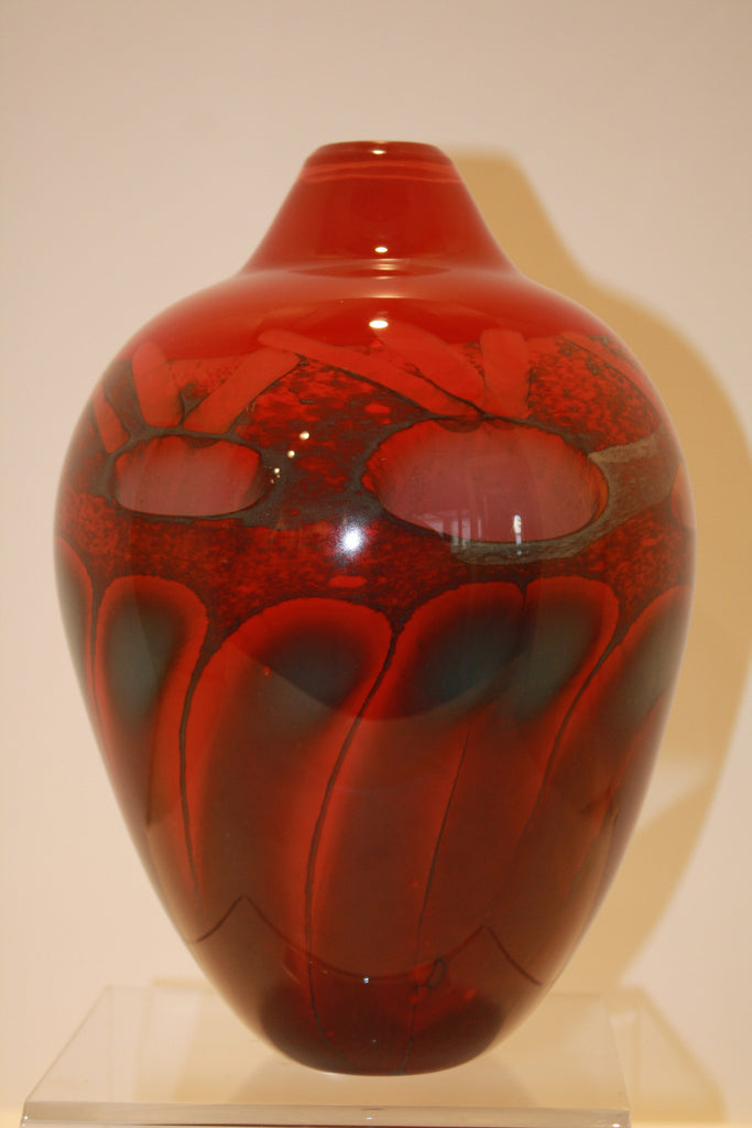 Steven Main Glass Studio Fire Series Gourd – LMB Art Glass