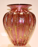 Stuart Abelman Art Glass Optic Cobweb Vase