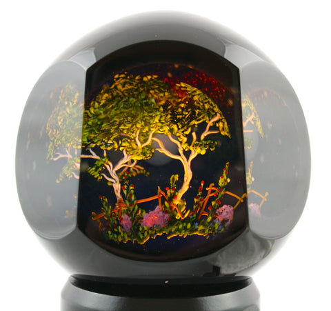 Mayauel Ward Art Glass Tree Light Sculpture