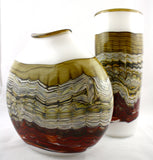 Gartner/Blade Art Glass Sargasso Series Flattened Vase