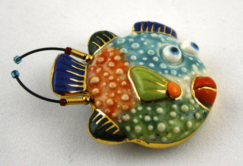 Jewelry 10 Puffer Fish Pin