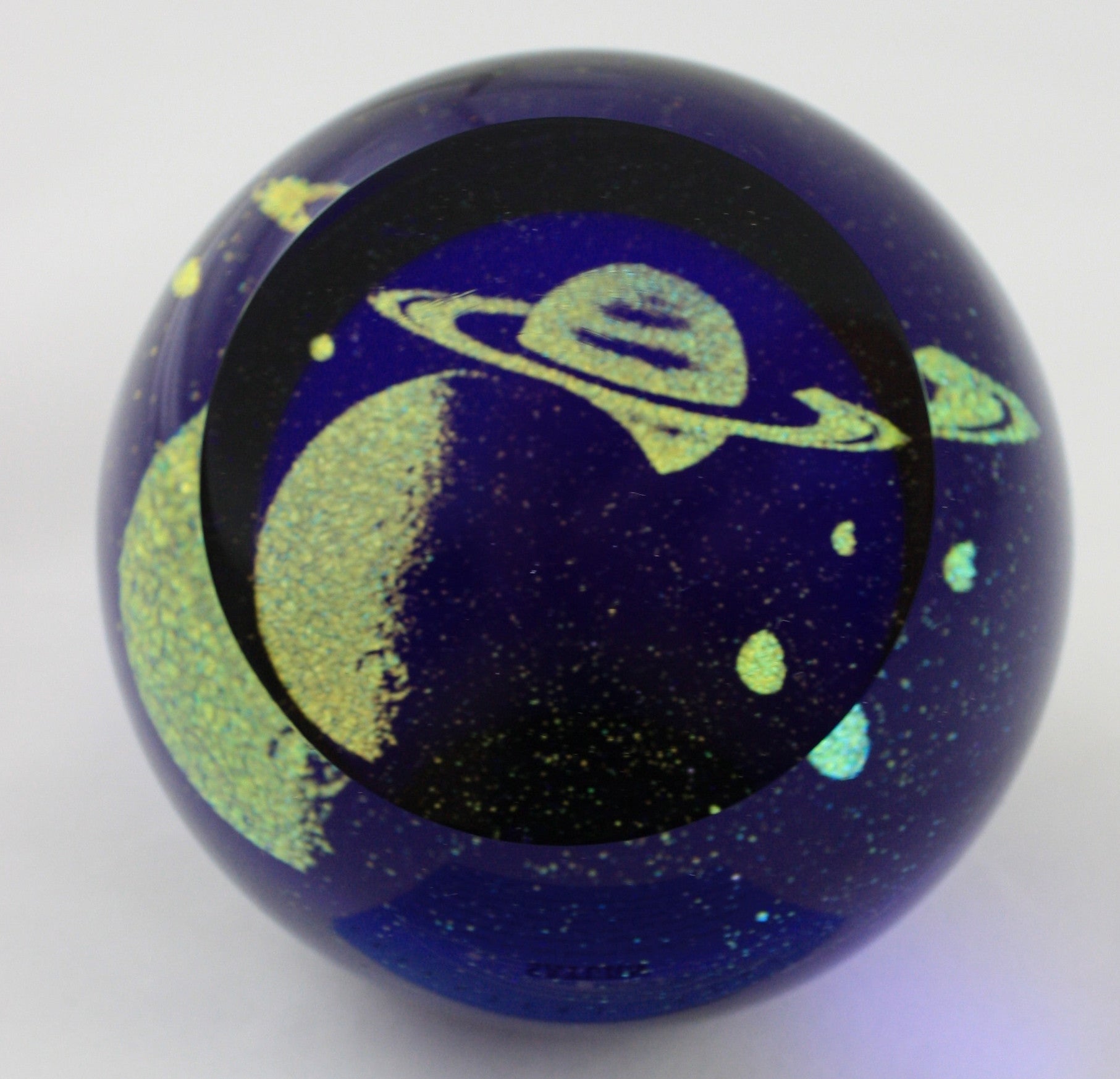 Glass Eye Studio Saturn Planet Paper Weight – LMB Art Glass