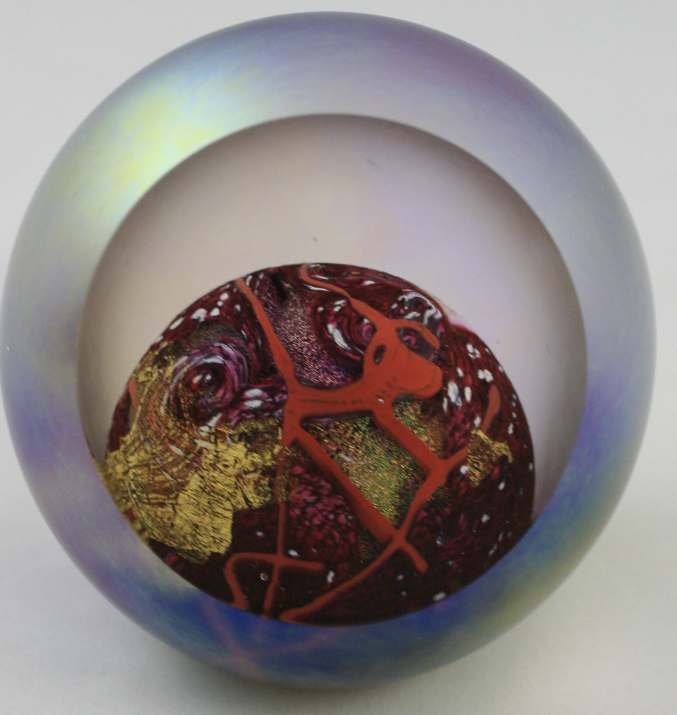Glass Eye Studio Mars Paper Weight LMB Art Glass