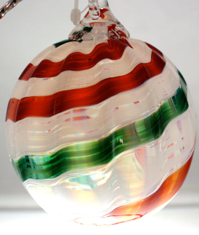 Glass Eye Studio Designer Ornament Candy Cane