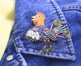 Jewelry 10 Chicken and Basket Pin