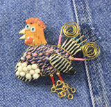 Jewelry 10 Chicken and Basket Pin