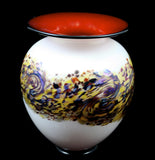 Nourot Glass Studio "C'ezanne" Lipfoot Vase