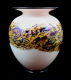 Nourot Glass Studio "C'ezanne" Lipfoot Vase
