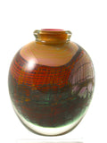 Steven Main Glass Studio Canyon Series Round Vase