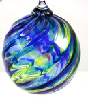 Glass Eye Studio Classic Ornament Blue Mosaic Twist