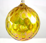 Glass Eye Studio Classic Ornament Citrine Diamond Facet