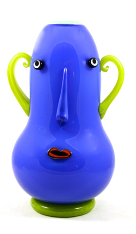 Tom Farbanish Blue Face Vase