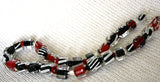 Penrose Design Jumbo Red, Black and Pearl Necklace