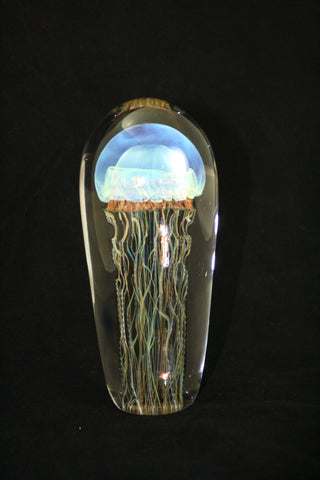Satava Art Glass Medium Moon Jellyfish